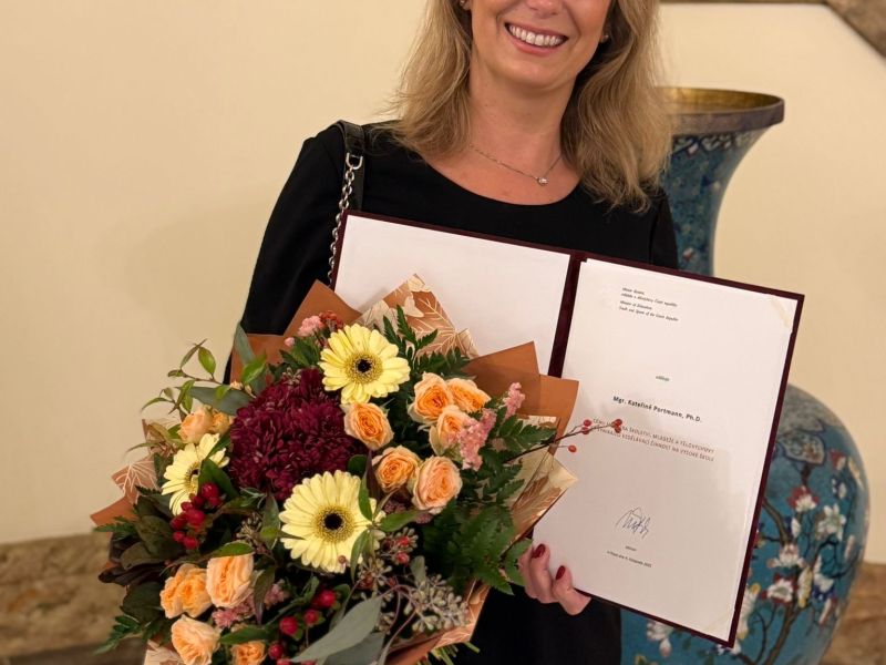Kateřina Portmann oceněna ministrem školství