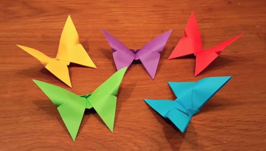 three minute butterfly origami